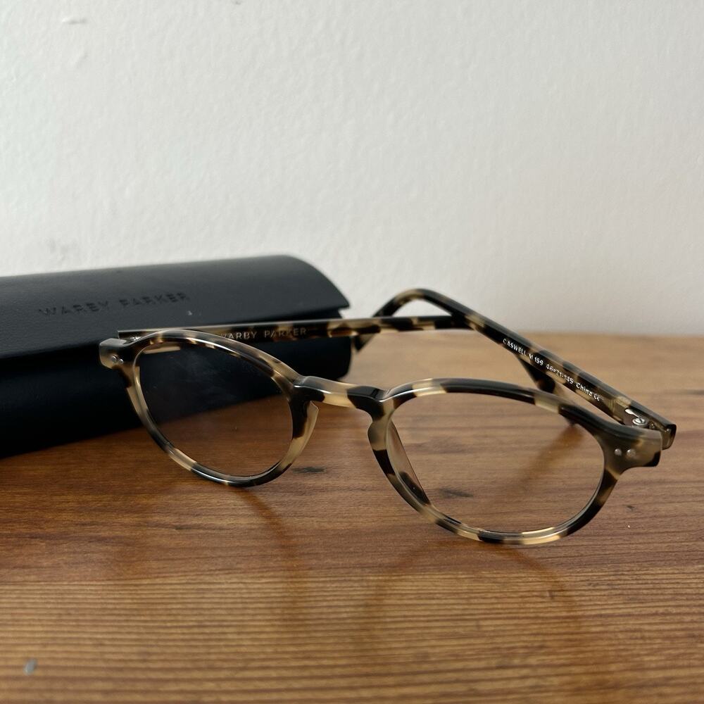 Warby Parker Caswell Tortoise Shell 46-21-145 Round Eyeglasses Frames